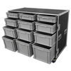 Custom Large Production Flight Case With 12 Trays